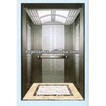 cheap price High Deluxe mirror surface etching stainless steel cabin passenger elevator